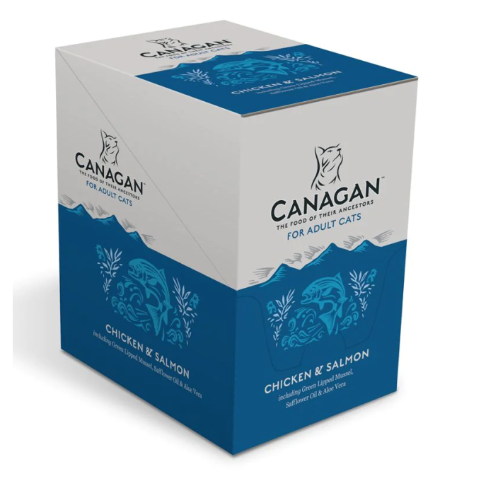 Canagan Cat kapsička Adult kuře a losos Box 8x85 g