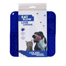 Eat Slow Live Longer lízací podložka Dimensions Rectangle modrá