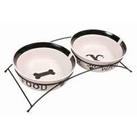 Set keramických misek se stojánkem, 2x1.6l, 20cm, 41x10x20cm