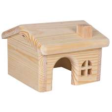 Trixie domek se sedlovou střechou pro myši a křečky 15x11x15cm