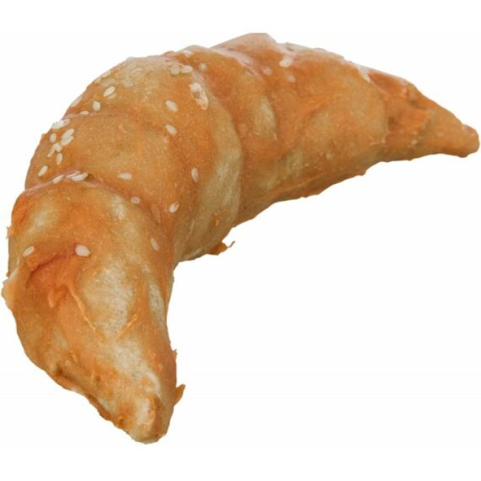 DentaFun croissant z buvolí kůže, 11 cm, 1ks