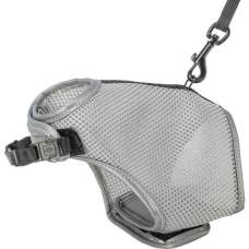 Postroj VESTA s vodítkem pro kočku 24-42 cm/1,20 m, šedá, TRIXIE
