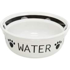 Keramická miska WATER, bílá/černá, 1,6l/20cm