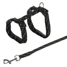 Nylonový postroj reflexní pro kočku, 27-45cm/10 mm, 1,3m, TRIXIE
