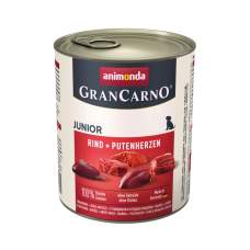 Konzerva Animonda Gran Carno Junior Hovězí + Krůtí srdce 800 g