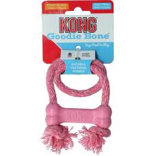KONG Puppy Goodie Bone with Rope Assorti XS