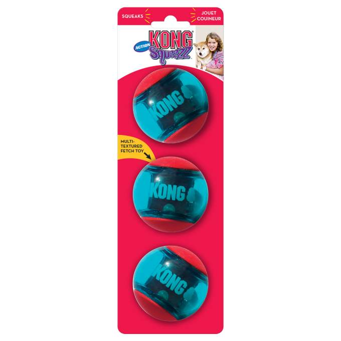 KONG Squeezz® Action Ball Red M