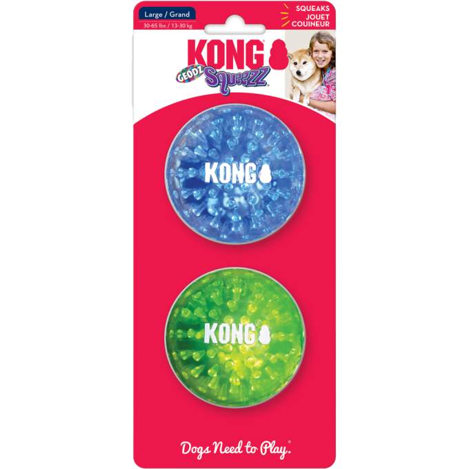 KONG Squeezz® Geodz Assorti 2-Pack