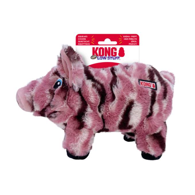 KONG Stripes Low Stuff Pig