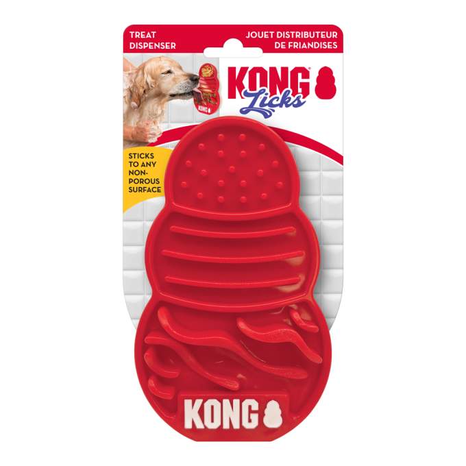 KONG Licks Treat Dispenser Red L