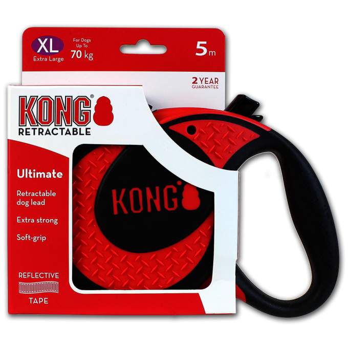 KONG Retractable Leash - Ultimate Red