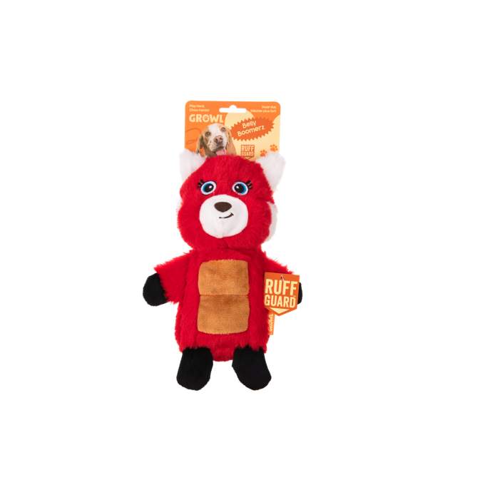 Hračka pro psy - Growl Belly Boomerz Riley the Red Panda
