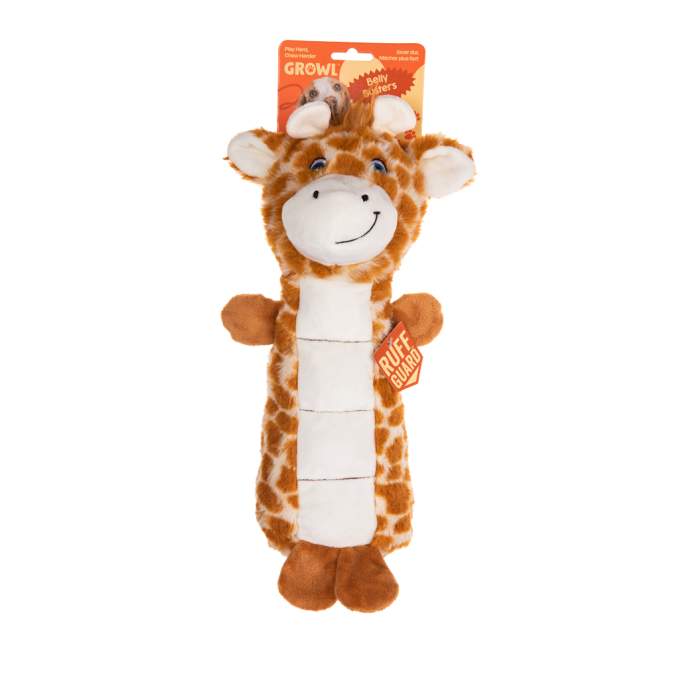 Hračka pro psy - Growl Belly Busters Ginny the Giraffe