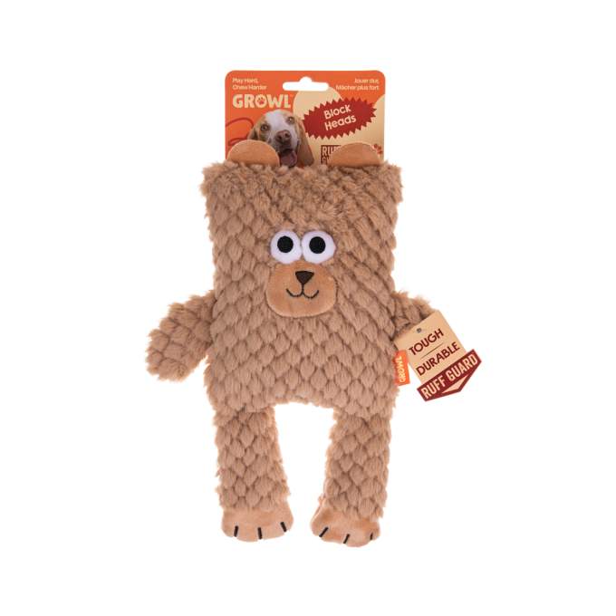 Hračka pro psy - Growl Block Heads Boxy the Bear