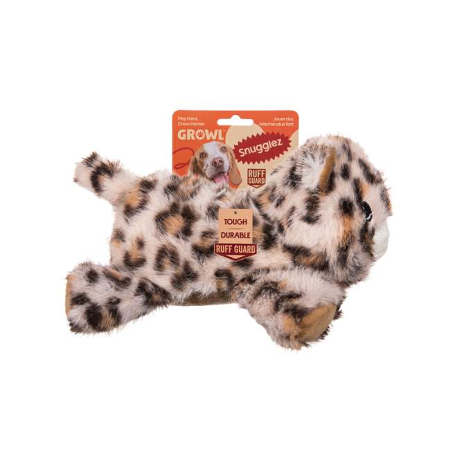 Hračka pro psy - Growl Snugglez Larry the Leopard