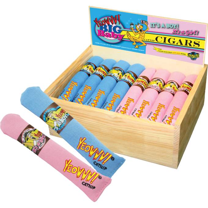 Hračka pro kočky - Yeowww! Cigar Box 24 pcs Big Baby