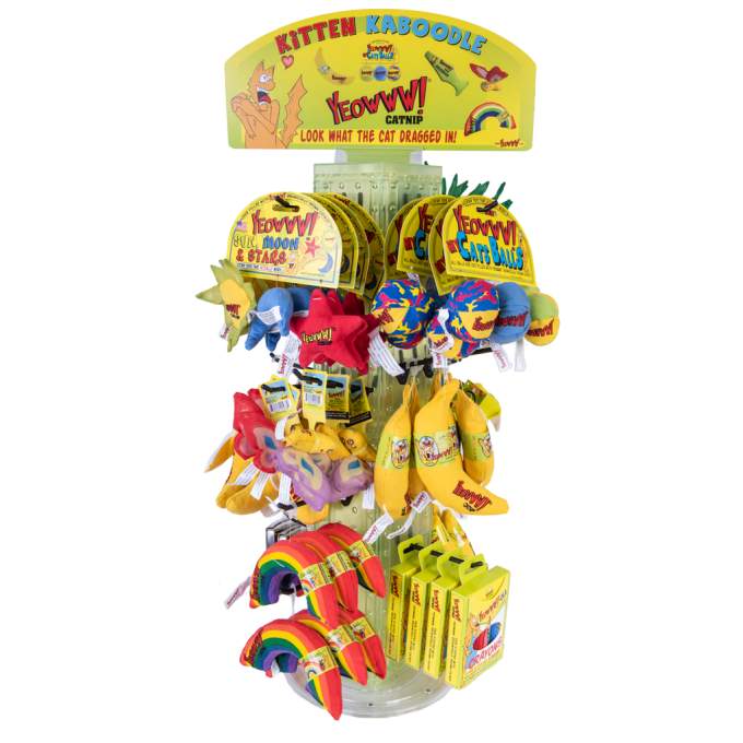 Hračka pro kočky - Yeowww! Kitten Kaboodle Display 72 pcs