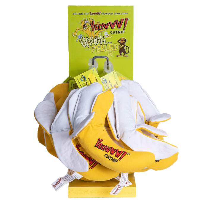 Hračka pro kočky - Yeowww! Chi-Cat-A Peeled Banana 12-pack