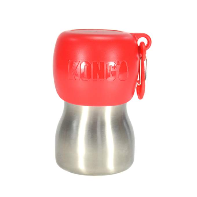 KONG H2O Stainless Steel Water Bottle Red 255 ml