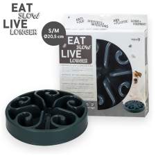 Misky, fontány & láhve pro psy - Eat Slow Live Longer Original Grey S