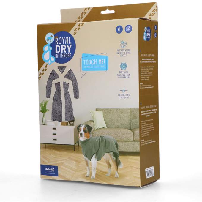 Vodítka, obojky a postroje pro psy - Royal Dry Bathrobe For Dogs XL