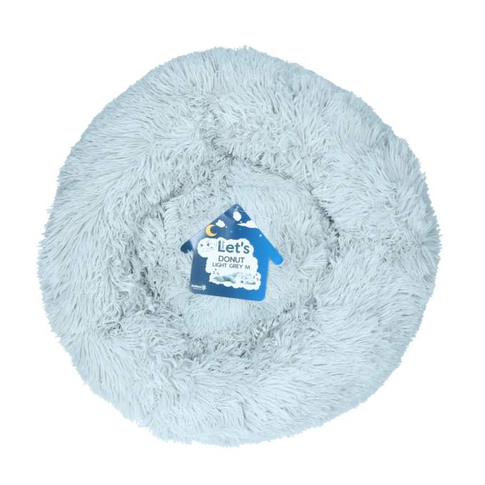Tašky, přepravky a klece pro psy - Let's Sleep Donut Light grey M