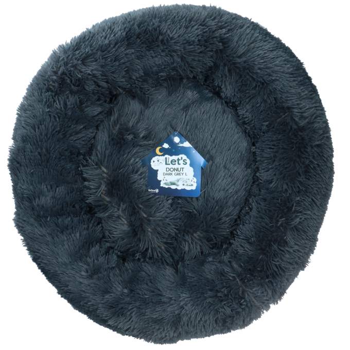 Tašky, přepravky a klece pro psy - Let's Sleep Donut Dark grey L