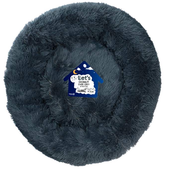 Tašky, přepravky a klece pro psy - Let's Sleep Donut Dark grey XXL