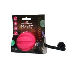 Hračka pro psy - Dog Comets Halley With Rope Pink