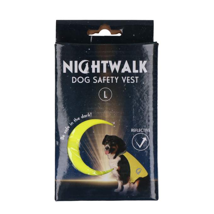 Vodítka, obojky a postroje pro psy - Nightwalk Safety Vest Yellow L