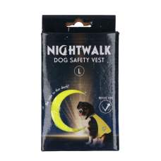 Vodítka, obojky a postroje pro psy - Nightwalk Safety Vest Yellow L
