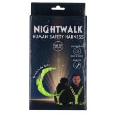 Vodítka, obojky a postroje pro psy - Nightwalk Human Safety Harness Yellow