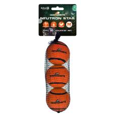 Hračka pro psy - Dog Comets Neutron Star Tennis Ball With Squeaker M Orange (3-pack)