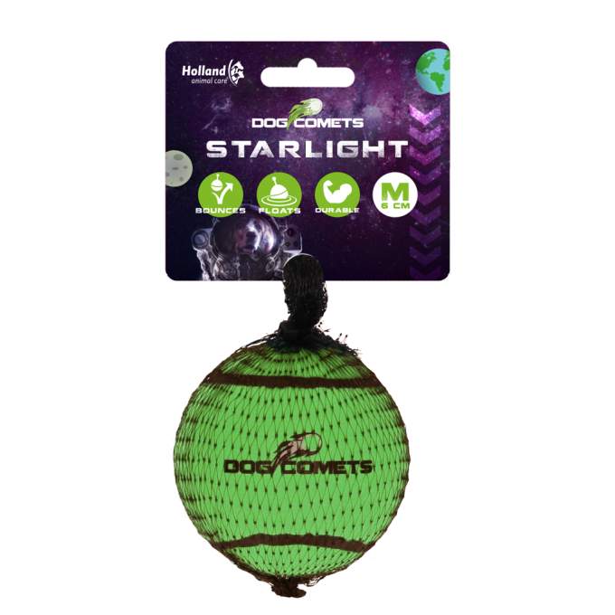 Hračka pro psy - Dog Comets Starlight Tennis Ball M Green