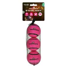 Hračka pro psy - Dog Comets Starlight Tennis Ball M Pink (3-pack)