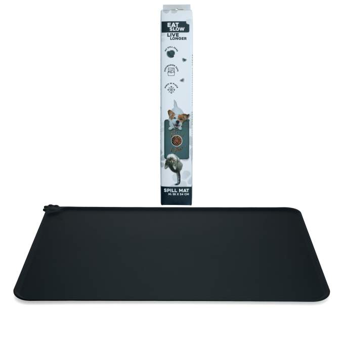 Misky, fontány & láhve pro psy - Eat Slow Live Longer Spill Mat M Grey