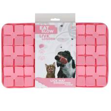 Hračka pro psy - Eat Slow Live Longer Lick Mat Dimensions Flower Pink