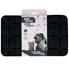 Hračka pro psy - Eat Slow Live Longer Lick Mat Dimensions Flower Grey