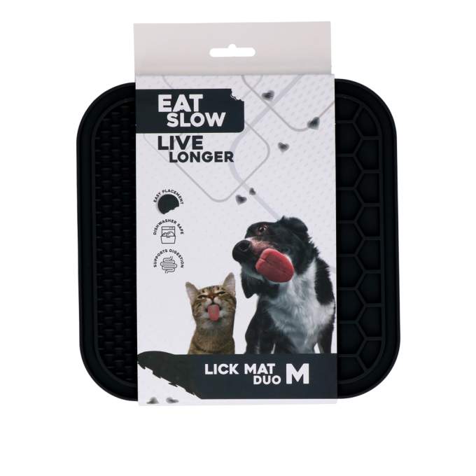 Hračka pro psy - Eat Slow Live Longer Lick Mat Duo M Grey