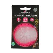 Hračka pro psy - Dog Comets Glow In The Dark Moon Ball M Pink