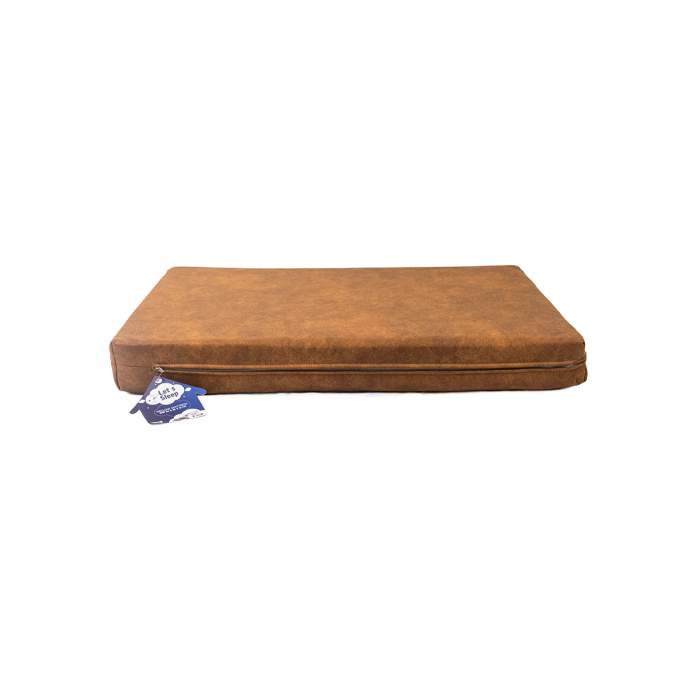 Tašky, přepravky a klece pro psy - Let's Sleep Mellow Mattress Orthopaedic Bed XL Cognac