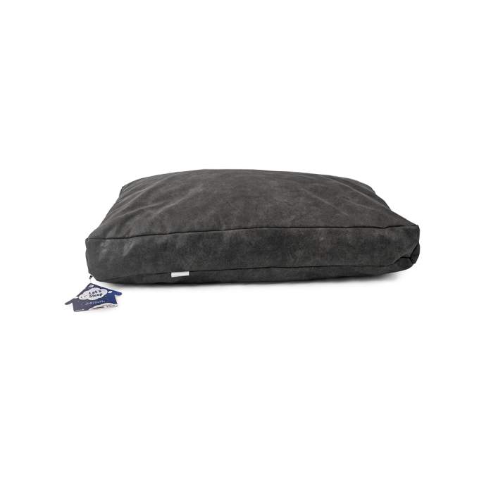 Tašky, přepravky a klece pro psy - Let's Sleep Plush Pillow Dog Bed XL Anthracite