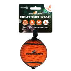 Hračka pro psy - Dog Comets Neutron Star Tennis Ball With Squeaker L Orange