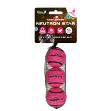 Hračka pro psy - Dog Comets Neutron Star Tennis Ball With Squeaker S Pink (3-pack)