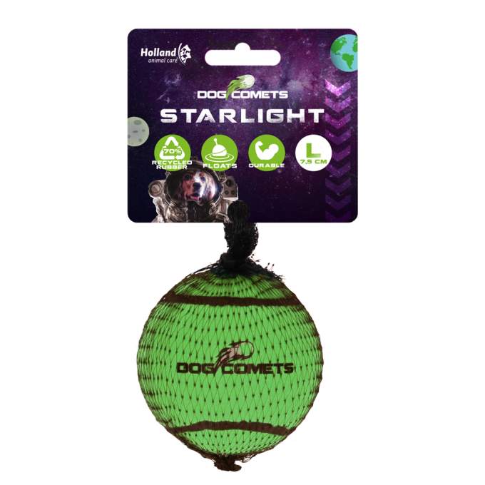 Hračka pro psy - Dog Comets Starlight Tennis Ball L Green