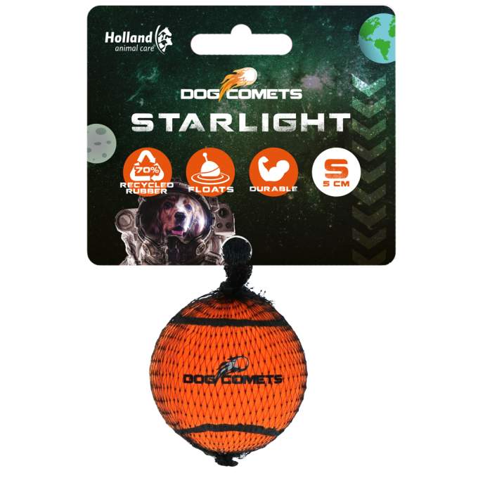 Hračka pro psy - Dog Comets Starlight Tennis Ball S Orange