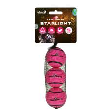 Hračka pro psy - Dog Comets Starlight Tennis Ball S Pink (3-pack)