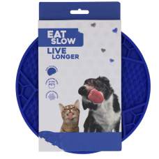 Hračka pro psy - Eat Slow Live Longer Lick Mat Soccer Ball Blue