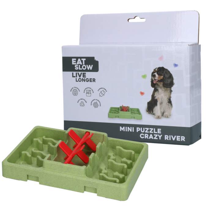 Hračka pro psy - Eat Slow Live Longer Mini Puzzle Crazy River