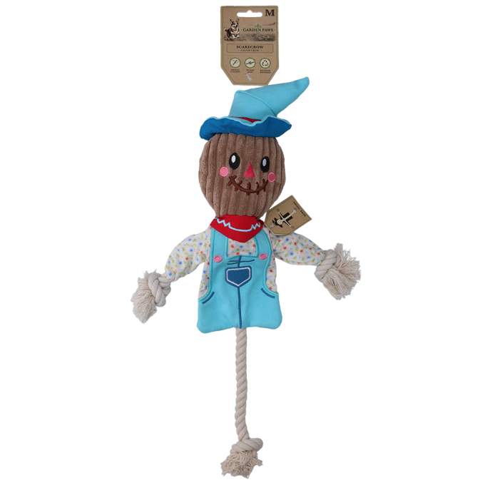 Hračka pro psy - Garden Paws Scarecrow Calvin Crow M